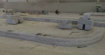 永州 芝麻白整石坐凳（光面+自然面）