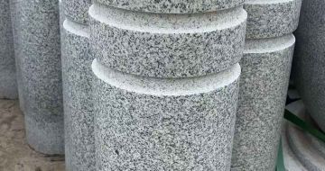 永州 芝麻白花岗岩挡车柱、隔离柱多少钱