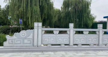 永州 芝麻灰桥栏杆、河道栏杆安装效果