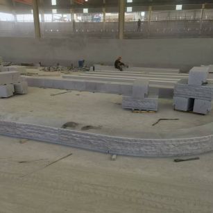 永州 芝麻白整石坐凳（光面+自然面）