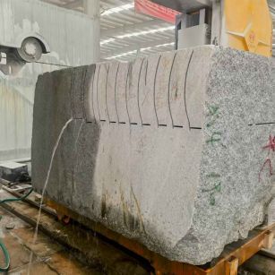 永州 602，大花芙蓉白，绳锯加工弧形路沿石