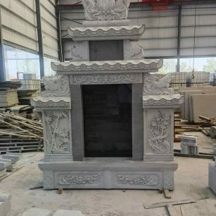 永州 芝麻灰高档墓碑、土墓，一套也支持定做