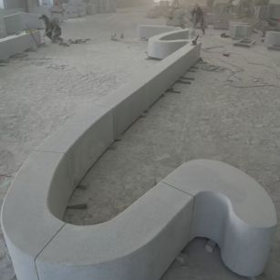 永州 花岗岩整石坐凳拼装