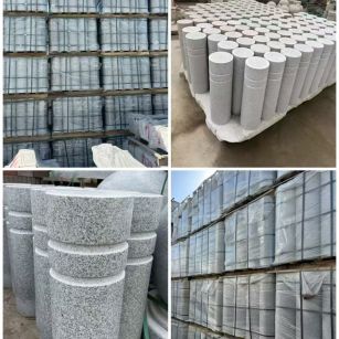 永州 芝麻白花岗岩挡车柱、隔离柱多少钱