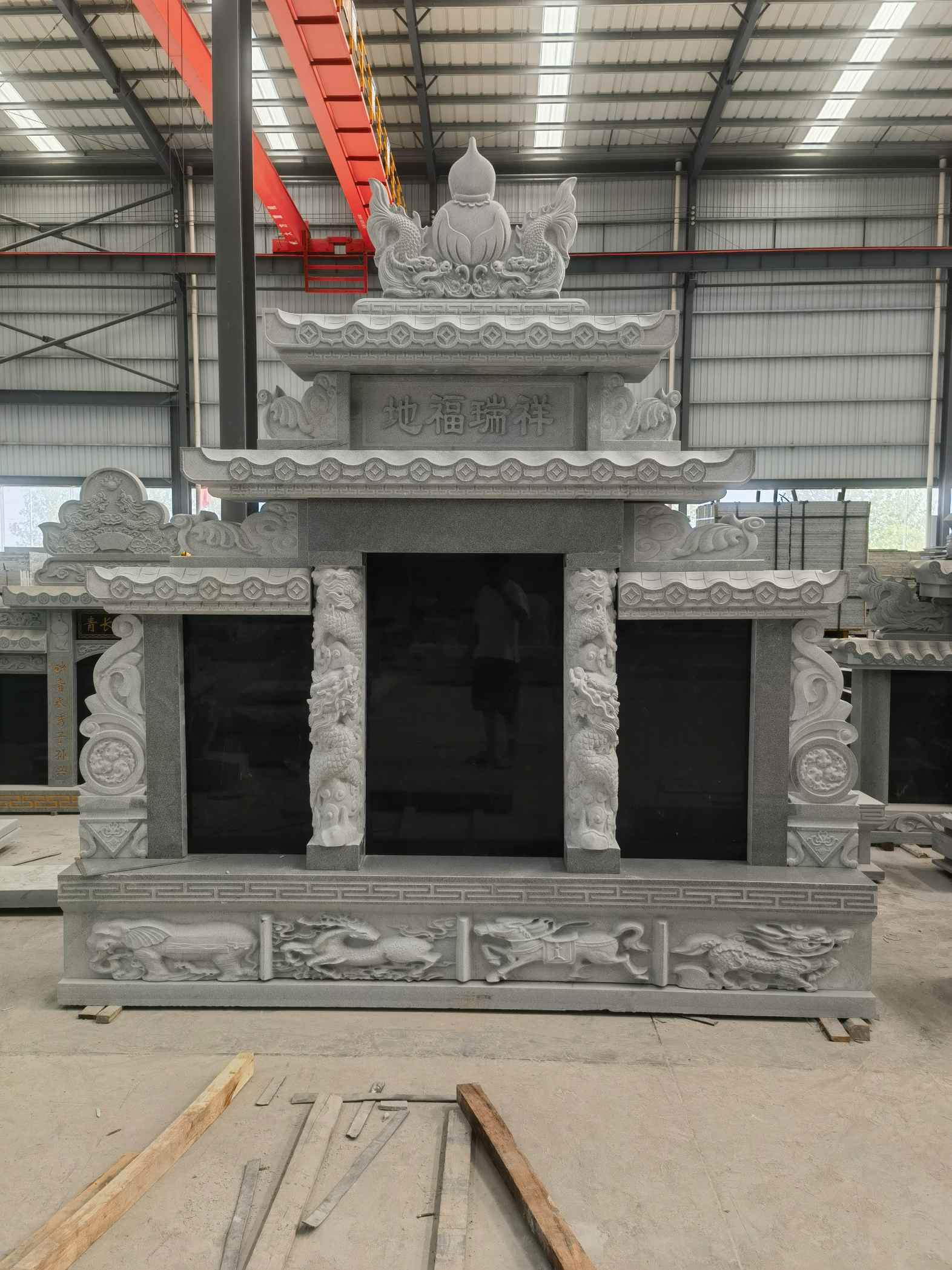 永州 芝麻灰高档墓碑、土墓，一套也支持定做