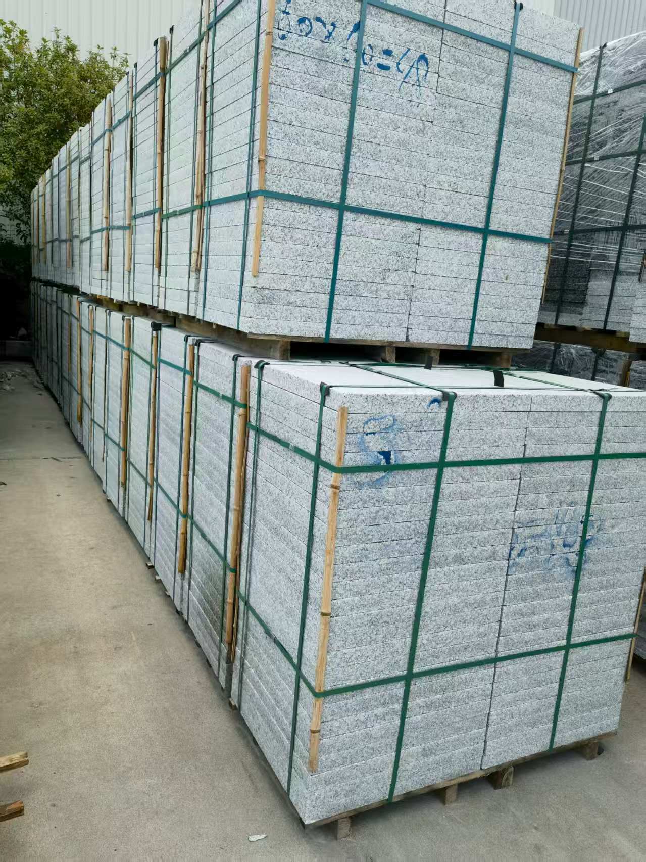 永州 大花芙蓉白火烧成品，市政园林广场地铺石