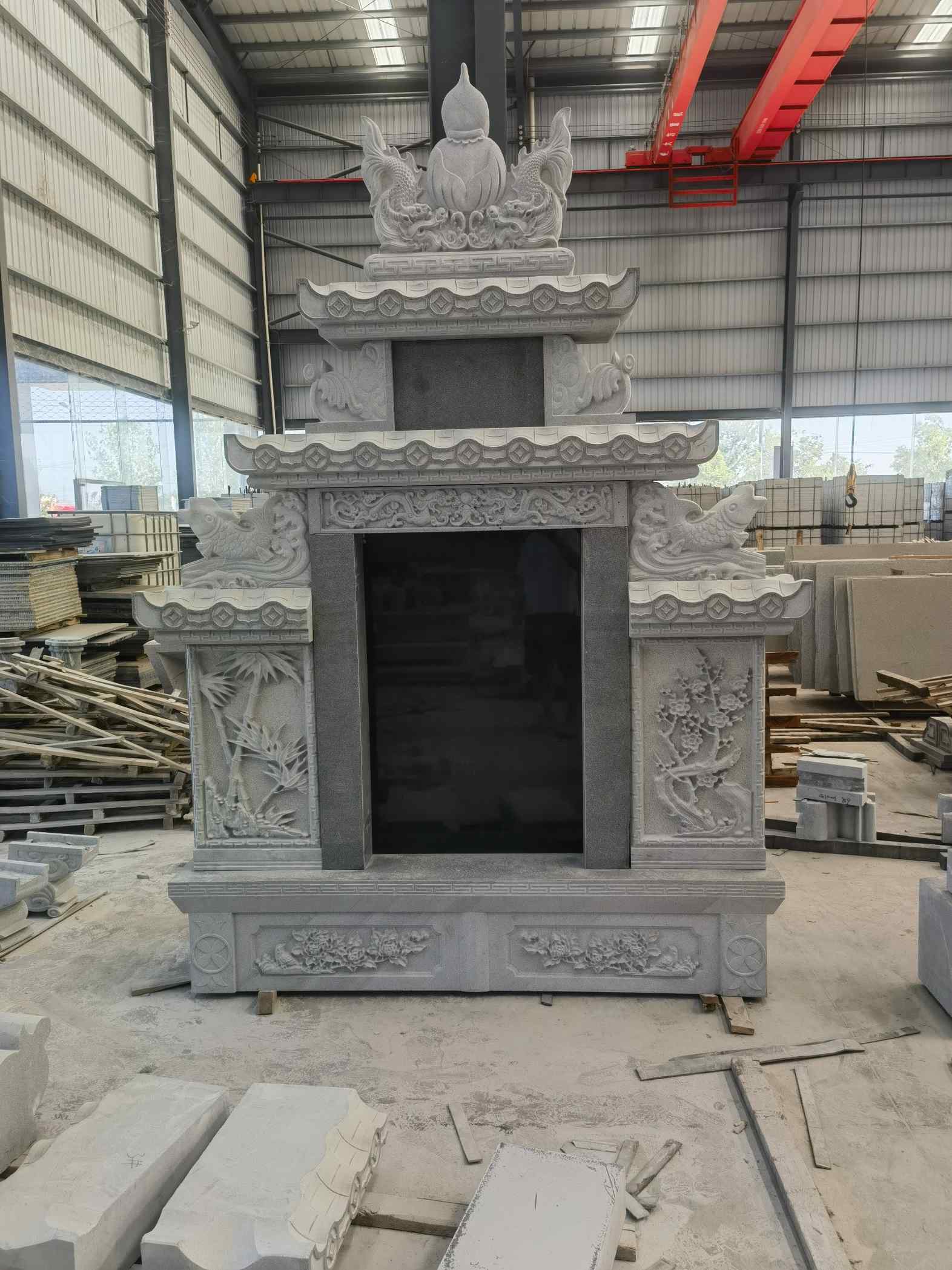 永州 芝麻灰高档墓碑、土墓，一套也支持定做