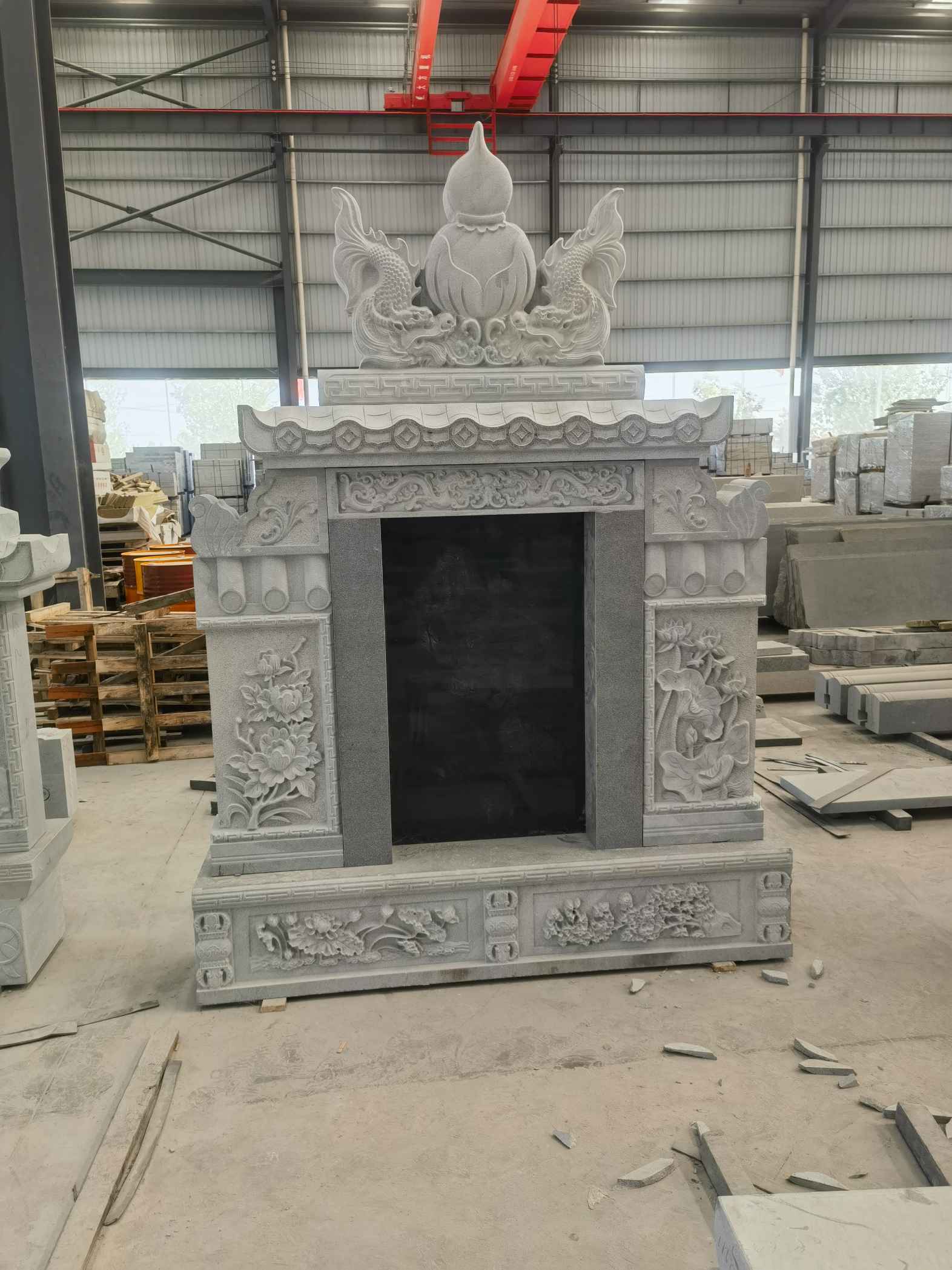 永州 芝麻灰高档墓碑、土墓，一套也支持定做