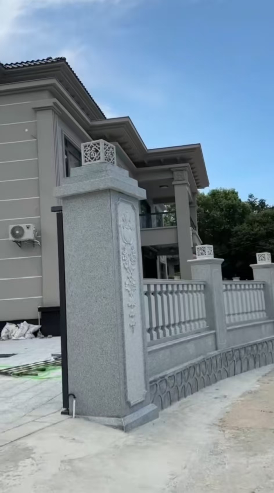 永州 芝麻白别墅围墙栏杆，私人订制