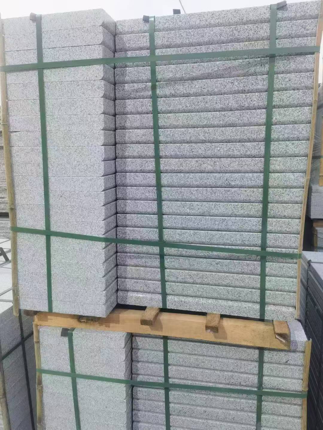 永州 5公分芝麻白，倒斜角，室外楼梯踏步